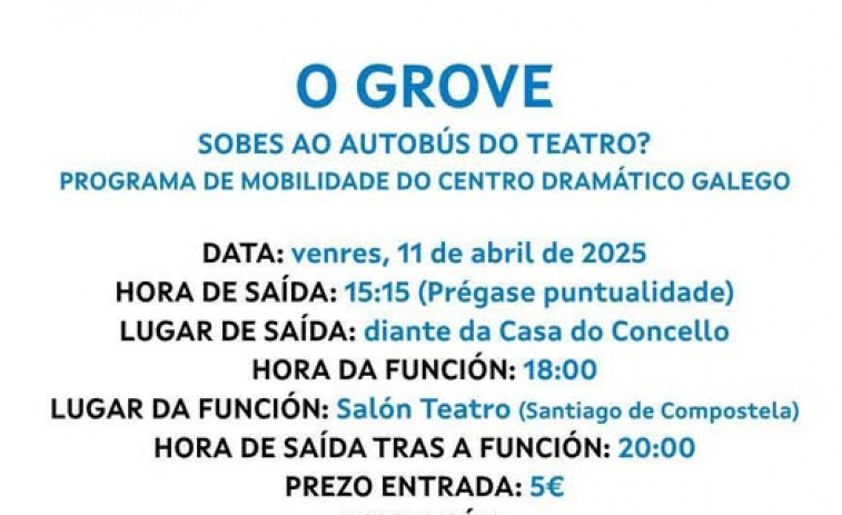 El programa ‘Sobes ao autobús  do teatro?’ regresa con la obra teatral de ‘A burra, a mesa e o pau’