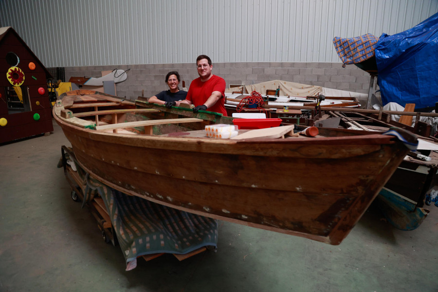 Al rescate de ‘O Jipi’, un barco tradicional tipo “loro”, con origen en Cambados