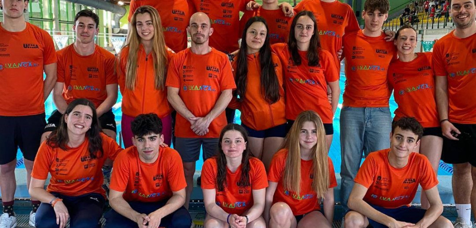 El Acuático Umia consigue 21 medallas en el Autonómico Júnior y Absoluto