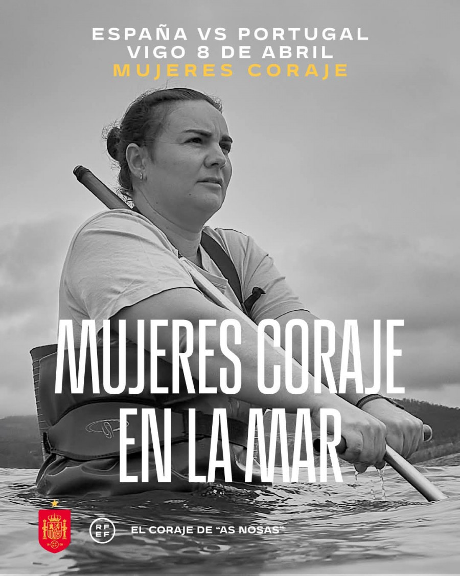 Una campaña une a las futbolistas de la Selección con las mariscadoras de Arousa