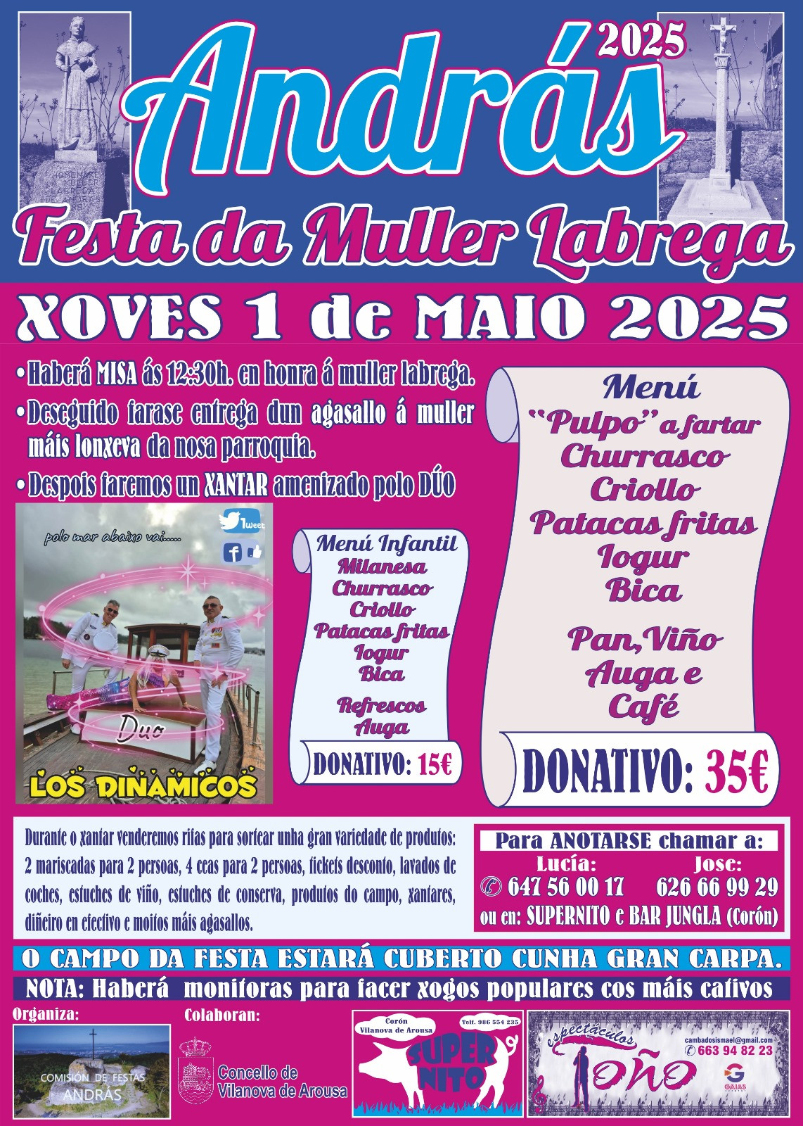 Fiestas Andru00e1s Vilanova muller labrega