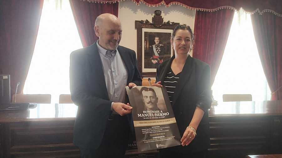 El retrato de Manuel Hermo Vidal se sumará al salón de plenos de A Pobra con un homenaje