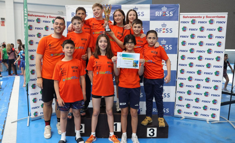 El Club Acuático Umia hace historia al proclamarse campeón femenino infantil
