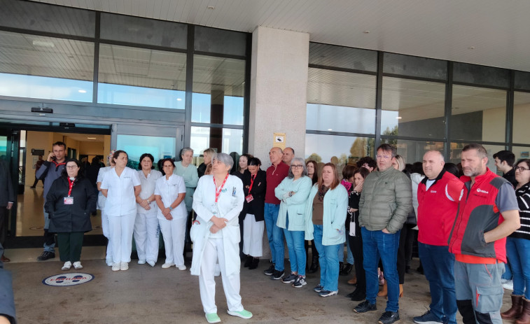 Profesionales del hospital de O Barbanza exigen el aumento de personal de seguridad