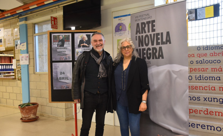 El IES Monte da Vila recibe a Elena Gallego y a Miguelanxo Prado por el festival Montenegro de arte y novela negra