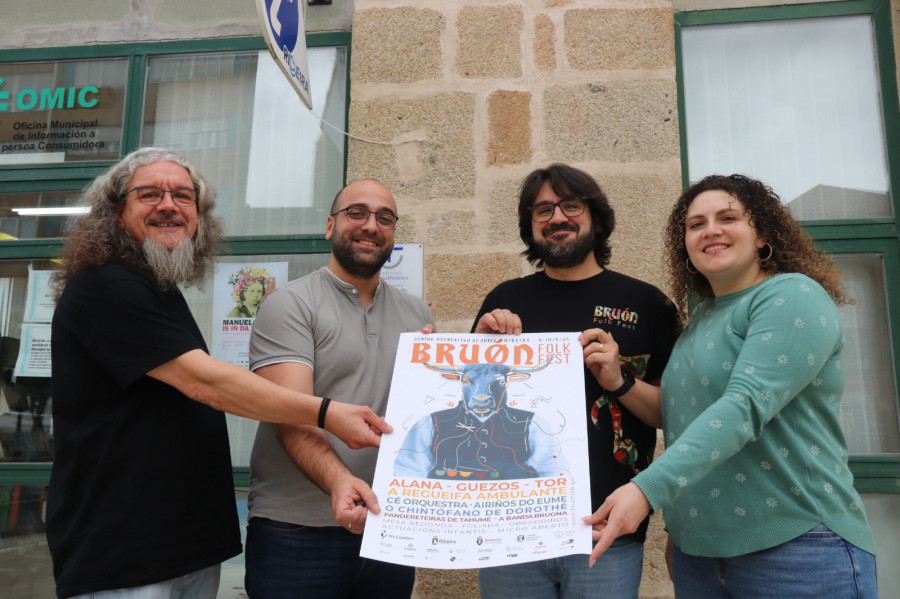 Carlos Callón, Lupe Blanco e Nel Vidal estarán no Bruón Folk Fest que se celebrará en Artes