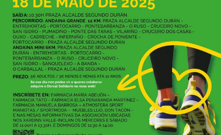A Pobra marchará contra el cáncer en una andaina popular el próximo 18 de mayo