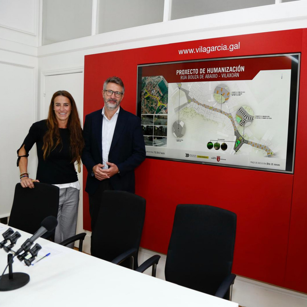 Bouza de Abaixo, en Vilaxoán, tendrá nuevas tuberías, será de prioridad peatonal y el pavimento combinará zonas de piedra con otras de hormigón