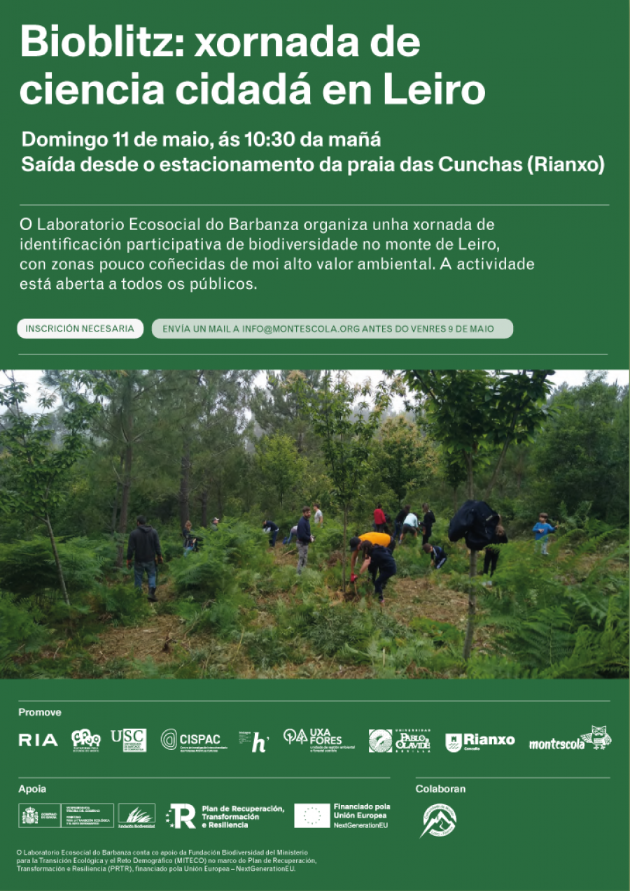 Rianxo acogerá un Bioblitz para hablar de biodiversidad el próximo 11 de mayo