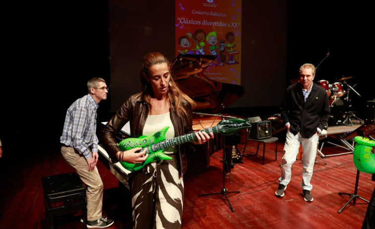 Los profesores de música de Vilagarcía viajan por el 'Século XX' en un concierto didáctico muy especial