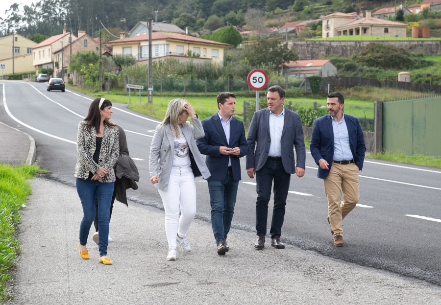 La Diputación licita el último tramo de obras de la carretera que conecta Noia con Boiro