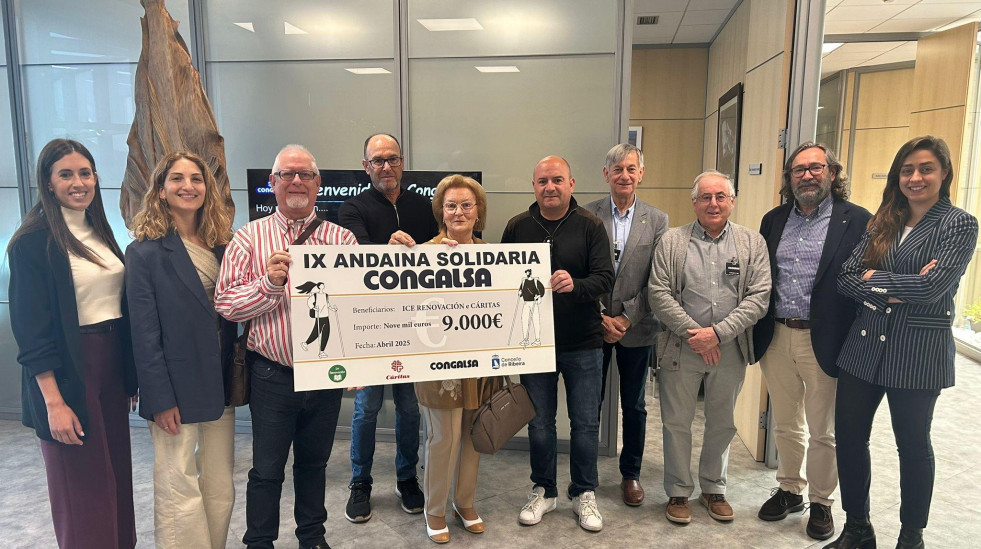 Congalsa dona 9.000 euros de la IX Andaina Solidaria a tres organizaciones de O Barbanza