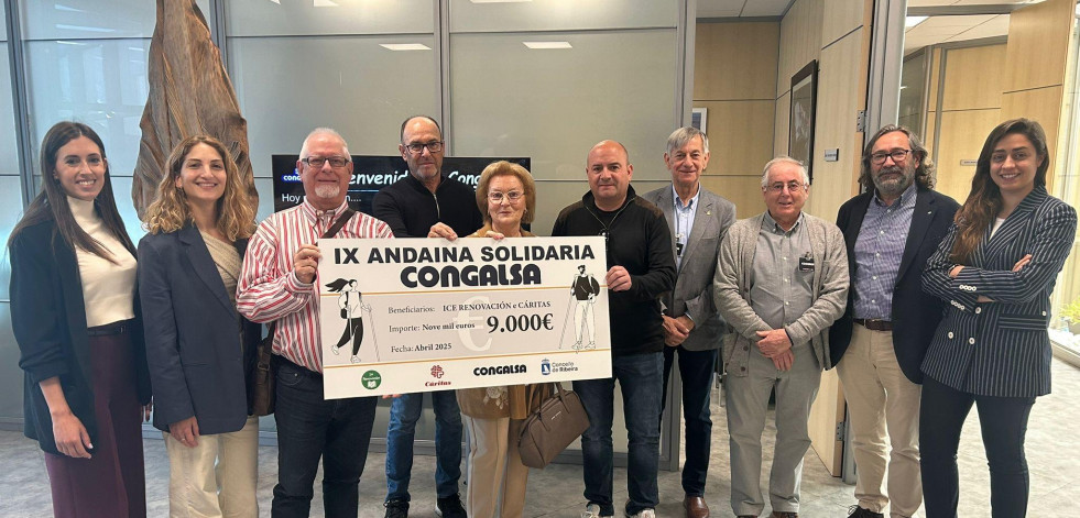 Congalsa dona 9.000 euros de la IX Andaina Solidaria a tres organizaciones de O Barbanza