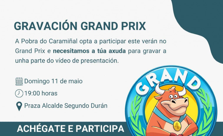 A Pobra invita a los vecinos a participar en su vídeo de presentación para el Grand Prix