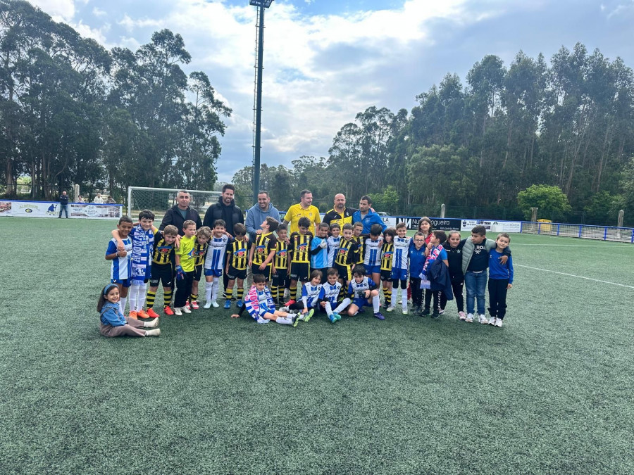 El prebenjamín Vilanova gana la primera plaza al Cuntis