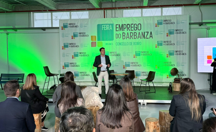La IA y la economía circular fueron los temas de arranque en la Feria de Emprego do Barbanza en Boiro