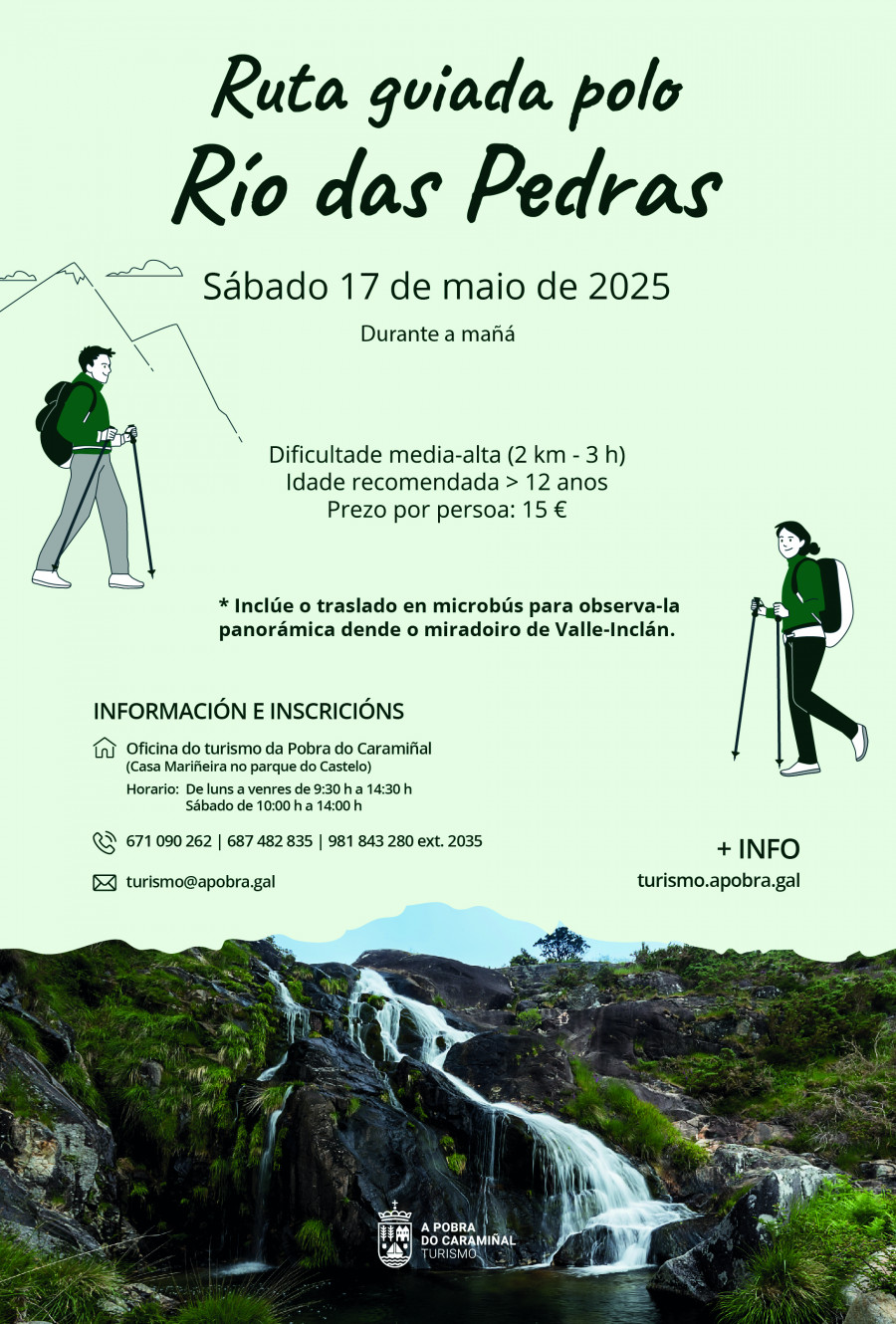 A Pobra organiza por cuarto año consecutivo una ruta por el río das Pedras con plazas limitadas