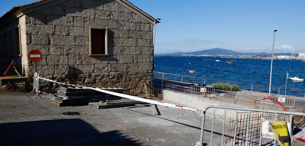 A Illa comienza la construcción del nuevo mirador en el paseo de O Naval, con fondos europeos