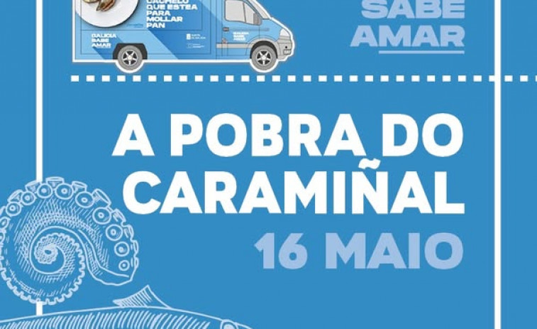 Una foodtruck aparcará esta tarde en la Praza Maior para promover el producto del mar