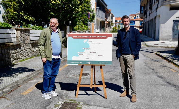 O plan de asfaltados chegará unha ducia de vías de Vilagarcía, a maioría no rural