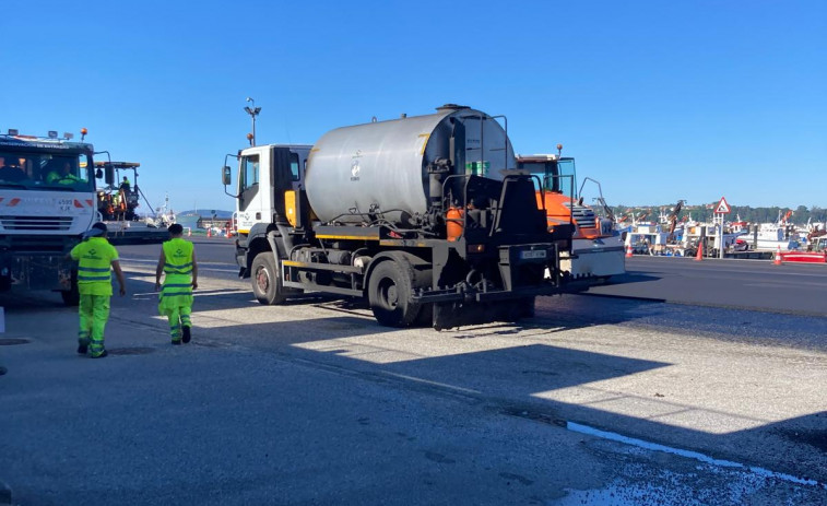 A Xunta inviste 75.000 euros na pavimentación do porto de Rianxo, parte dun plan global de mellora