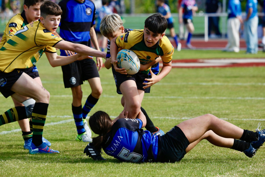El Vigo Rugby triunfa en Vilagarcía en las finales de la Copa Xunta de Galicia