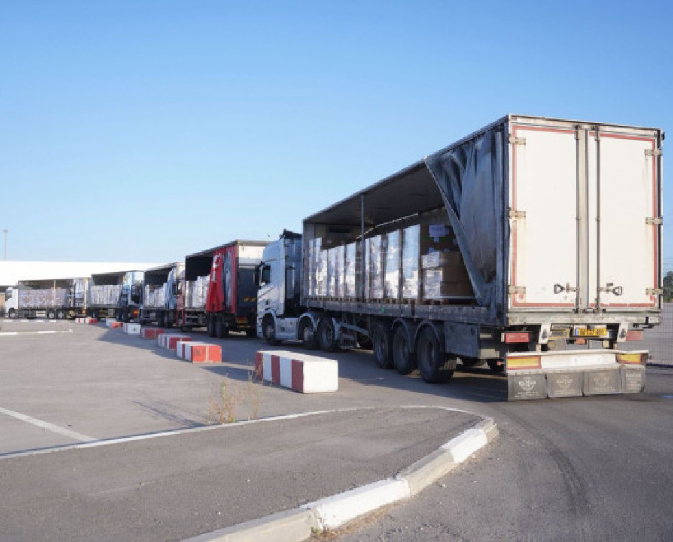 CamionesdeayudahumanitariaparaGaza