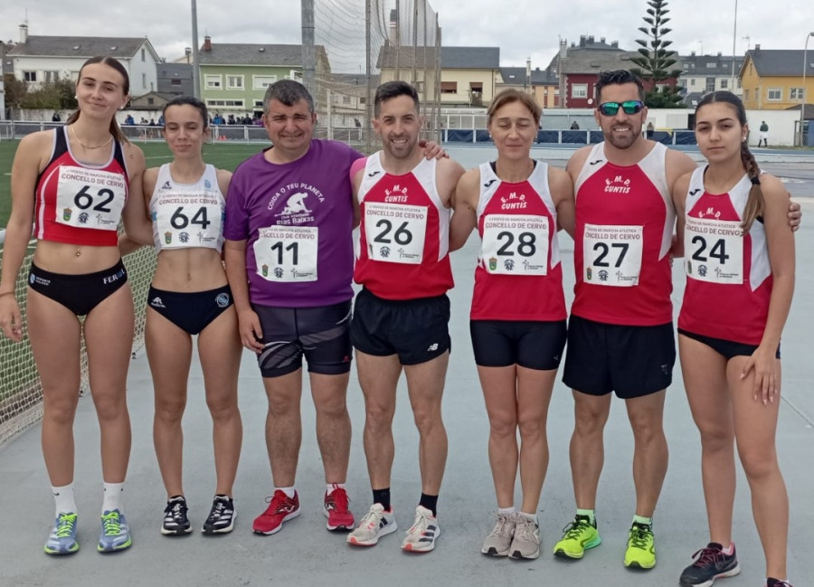 Los atletas del Cuntis siguen dejando huella en todas las competiciones