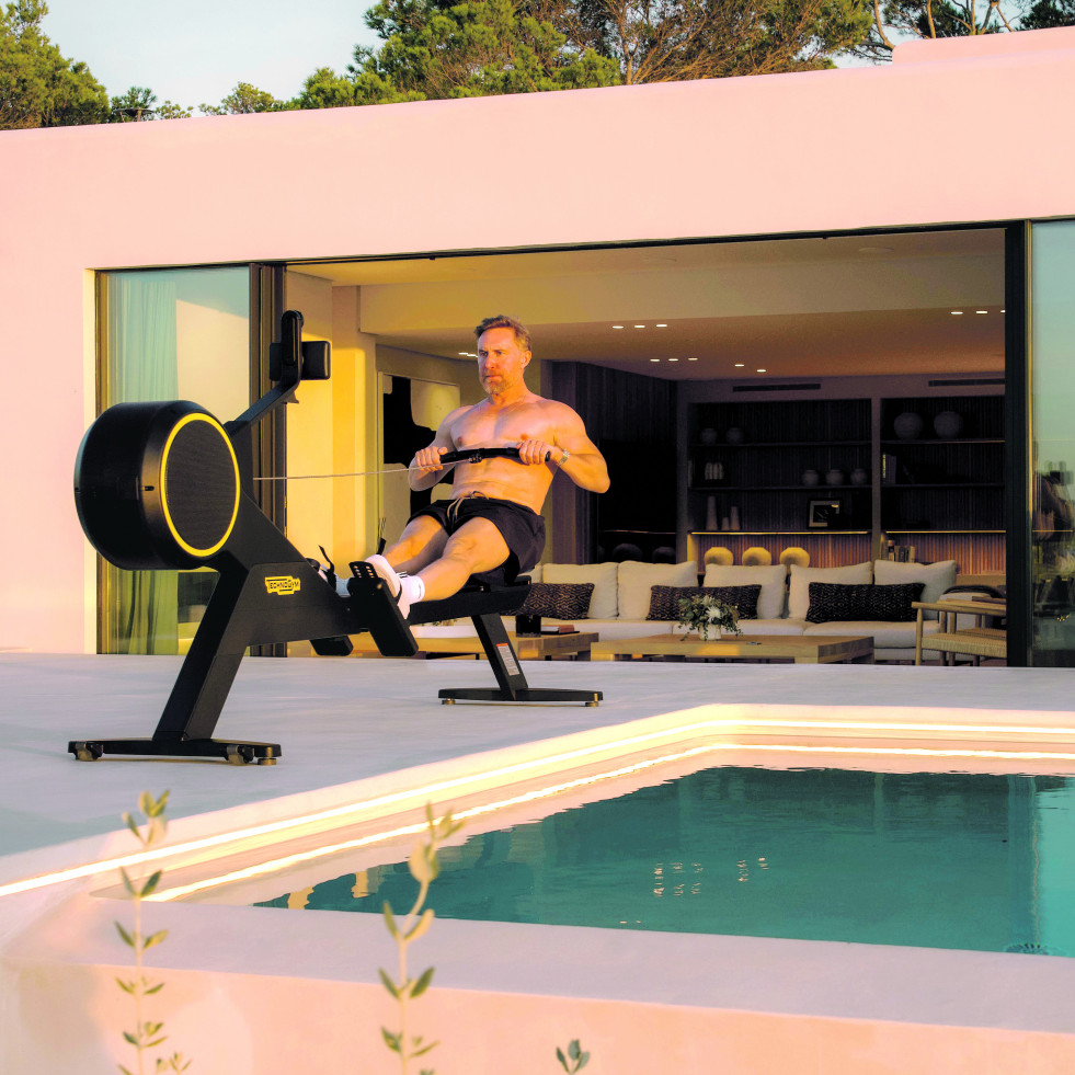 El gimnasio en casa de David Guetta