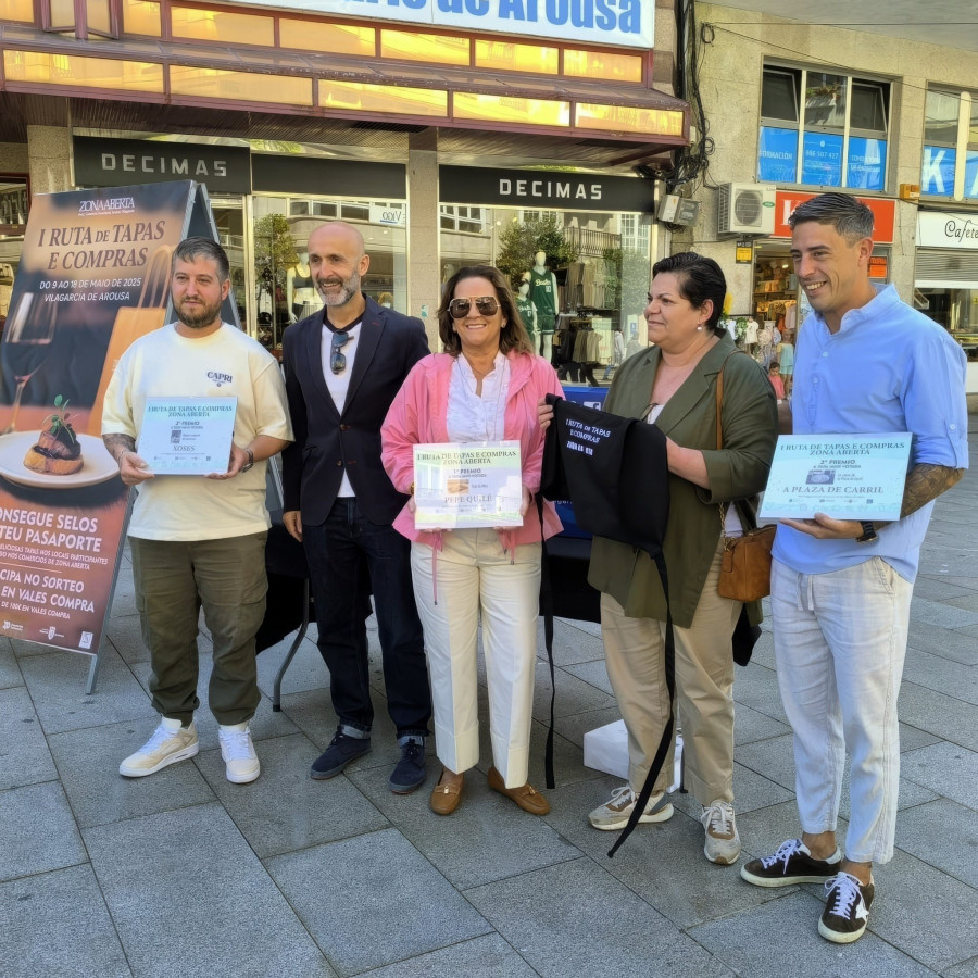 Zona Aberta entrega los premios de la I Ruta de Tapas y Compras a locales de Vilagarcía