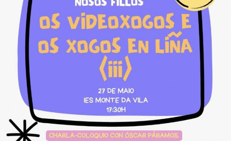 El IES Monte da Vila acoge una charla para madres y padres sobre la influencia de los videojuegos