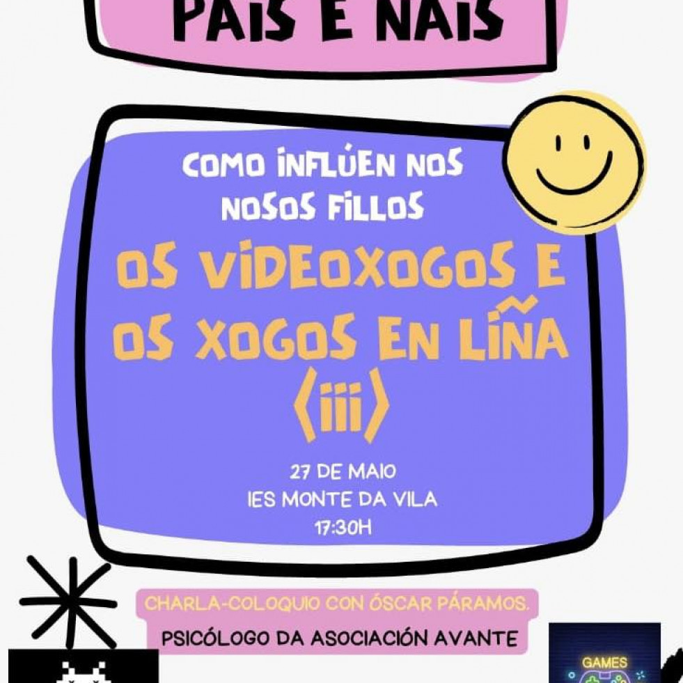 El IES Monte da Vila acoge una charla para madres y padres sobre la influencia de los videojuegos