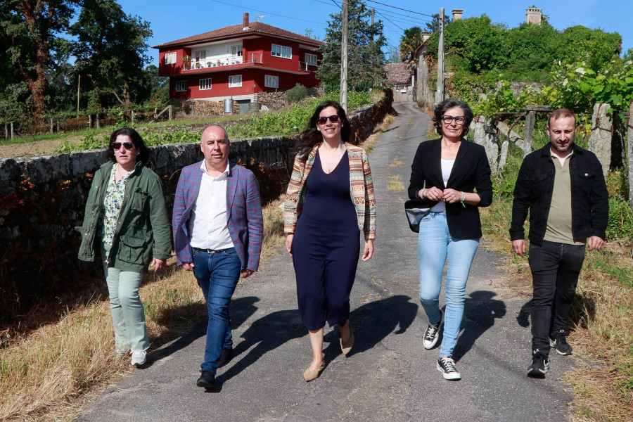 La Diputación financia la pavimentación de varios caminos municipales en dos parroquias de Meis