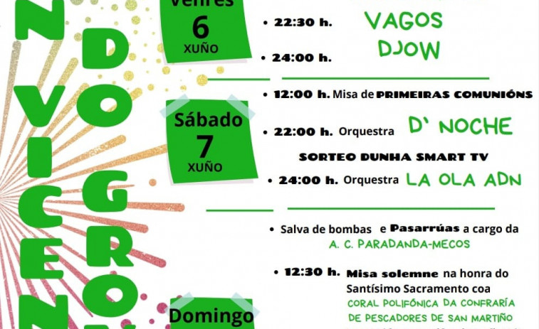 San Vicente celebra las fiestas del Santísimo Sacramento con un cartel musical con acento meco