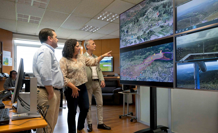 Ultiman los preparativos del simulacro de incendio forestal de este jueves en Rianxo