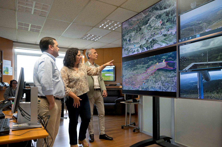 Ultiman los preparativos del simulacro de incendio forestal de este jueves en Rianxo