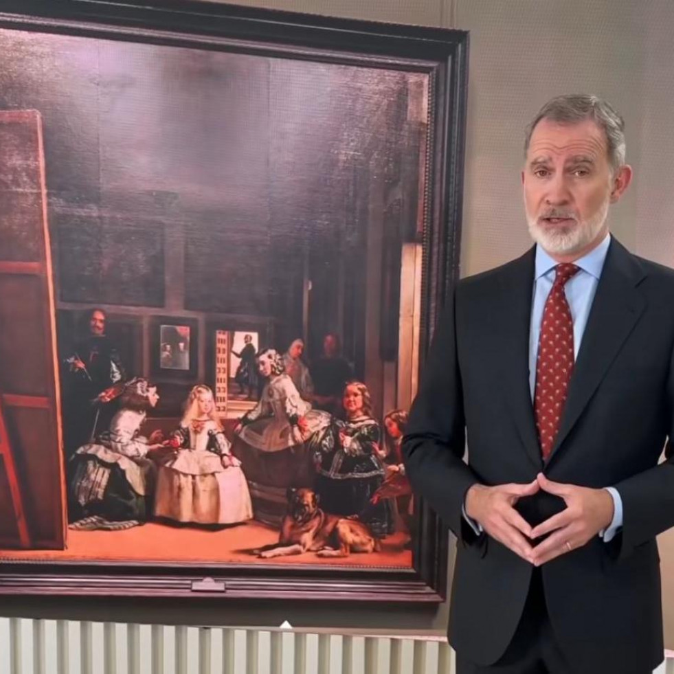 El vecino de Vilagarcía que ha conquistado el Prado celebra el éxito en redes con la presencia del Rey Felipe VI