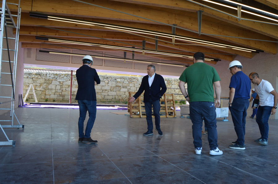 Los trabajos de la segunda fase del Pazo de Quintáns progresan en el nuevo espacio multifuncional