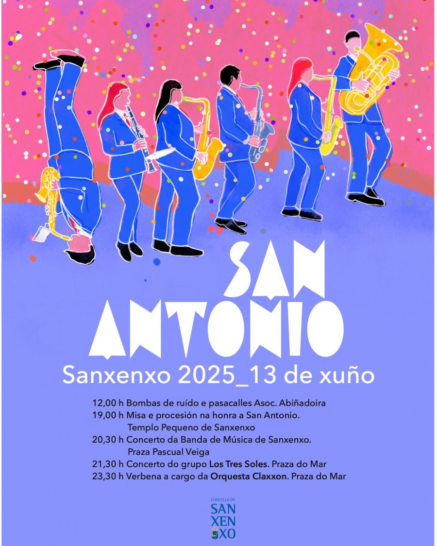 Sanxenxo celebra la fiesta de San Antonio con bombas, misa y música