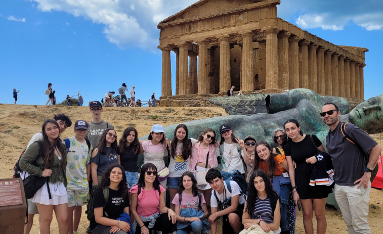 Alumnado del IES de Carril viaja a Sicilia a través del Erasmus