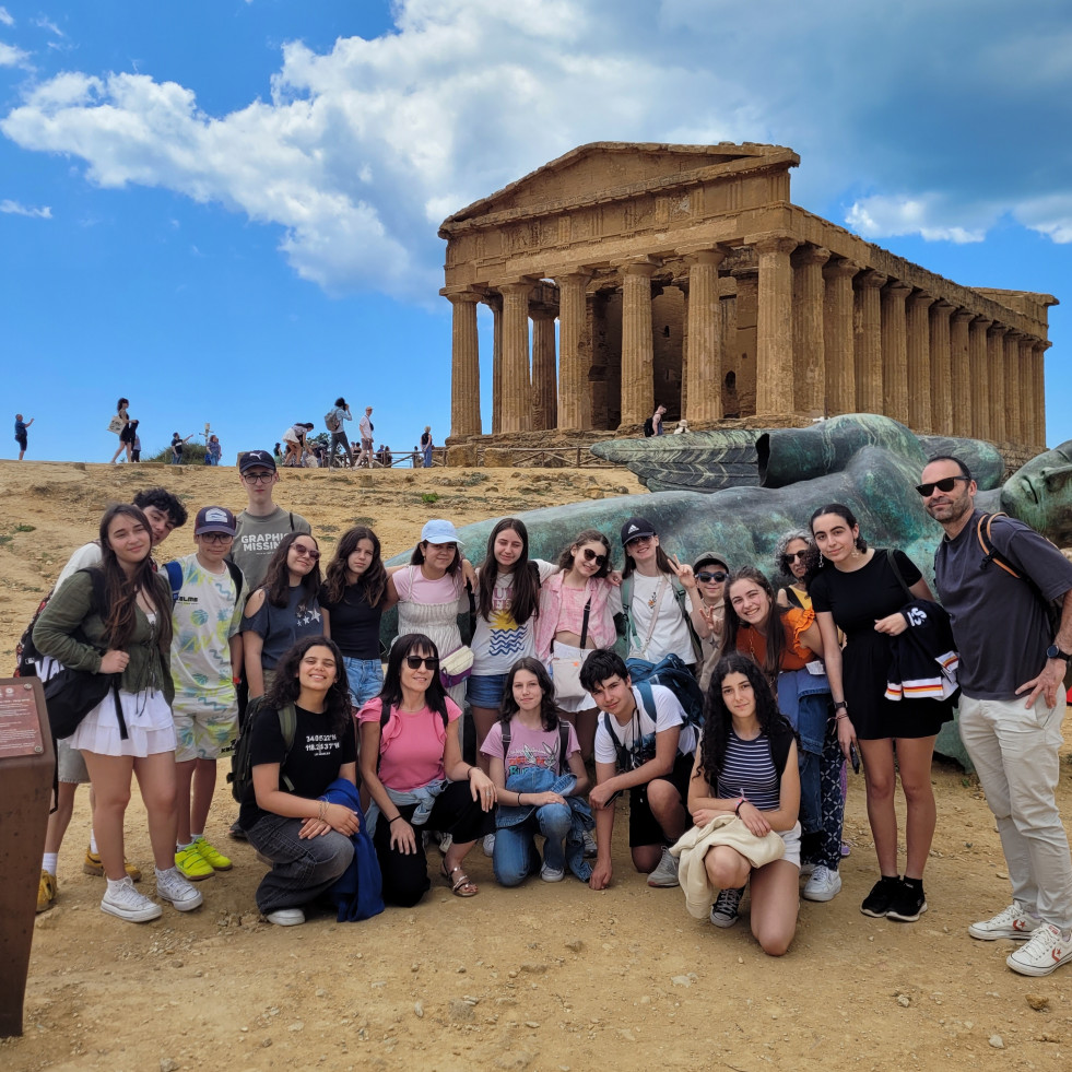 Alumnado del IES de Carril viaja a Sicilia a través del Erasmus