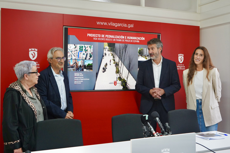 Ravella peatonalizará y humanizará Vicente Risco y el entorno de Praza de España con 400.000 euros