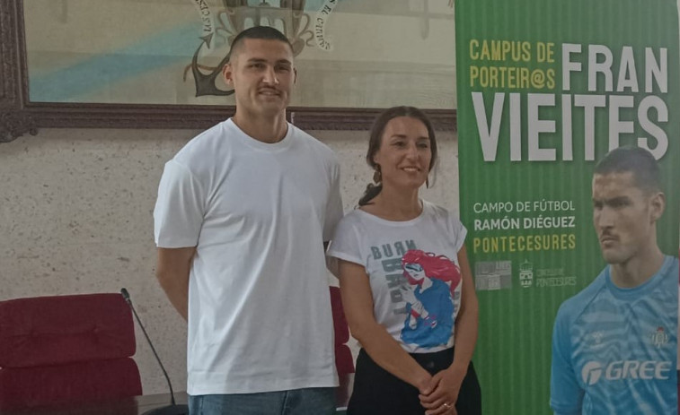 Fran Vieites apadriña o campus de porteiros que acollerá Pontecesures este mes