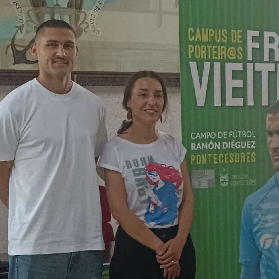 Fran Vieites apadriña o campus de porteiros que acollerá Pontecesures este mes