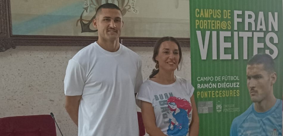 Fran Vieites apadriña o campus de porteiros que acollerá Pontecesures este mes