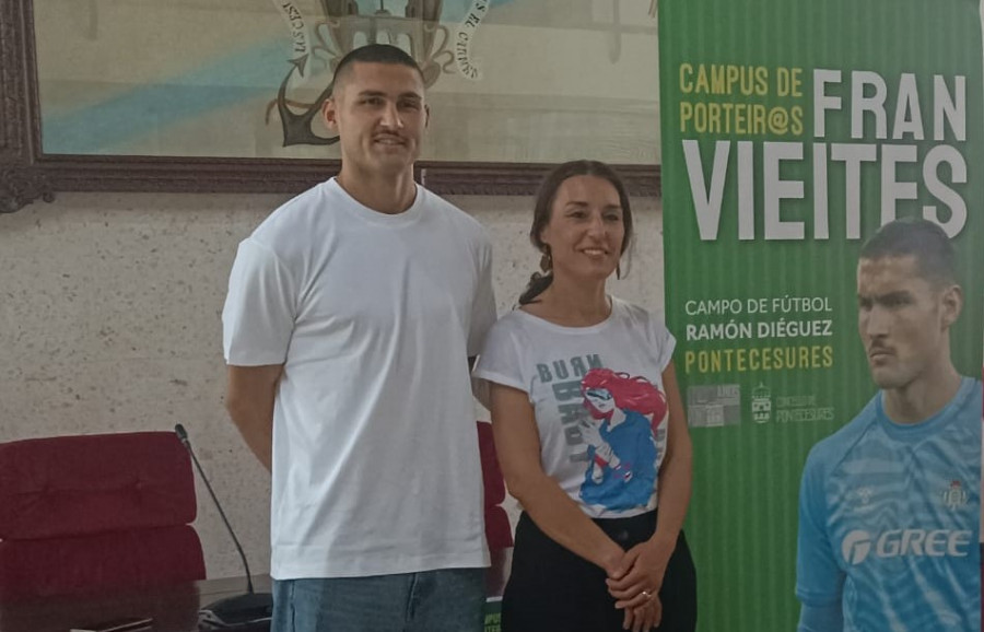 Fran Vieites apadriña o campus de porteiros que acollerá Pontecesures este mes