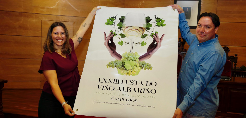 “Albar Festum”, de la lucense Estefanía Gozal, será la imagen de la LXXIII Festa do Albariño