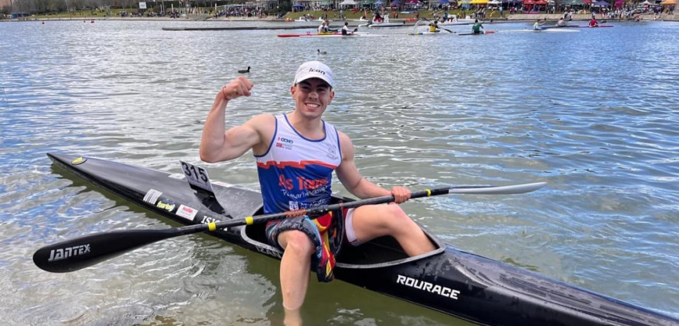 Izan Aliaga consigue la medalla de bronce en el K1 Sub 23 masculino