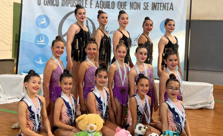 El Vilarousa y Rítmica Salnés triunfan en el Campeonato Gallego de Ourense