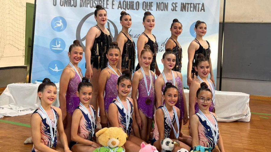 El Vilarousa y Rítmica Salnés triunfan en el Campeonato Gallego de Ourense
